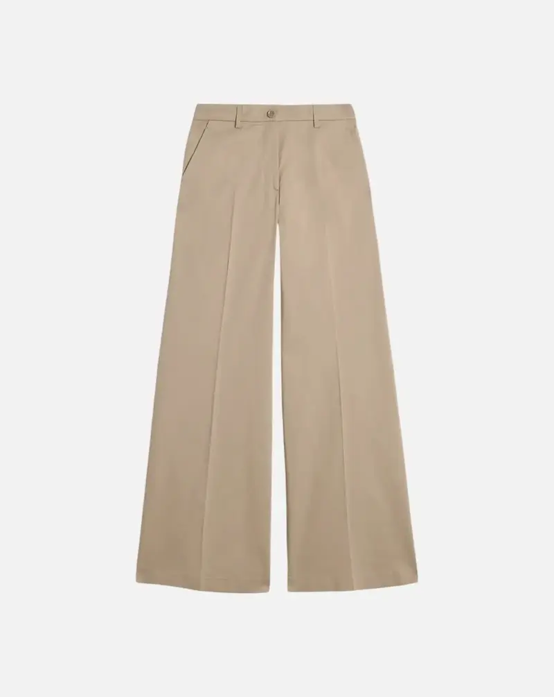 Pantalones Aspesi de Sarga de Algodon Elastico