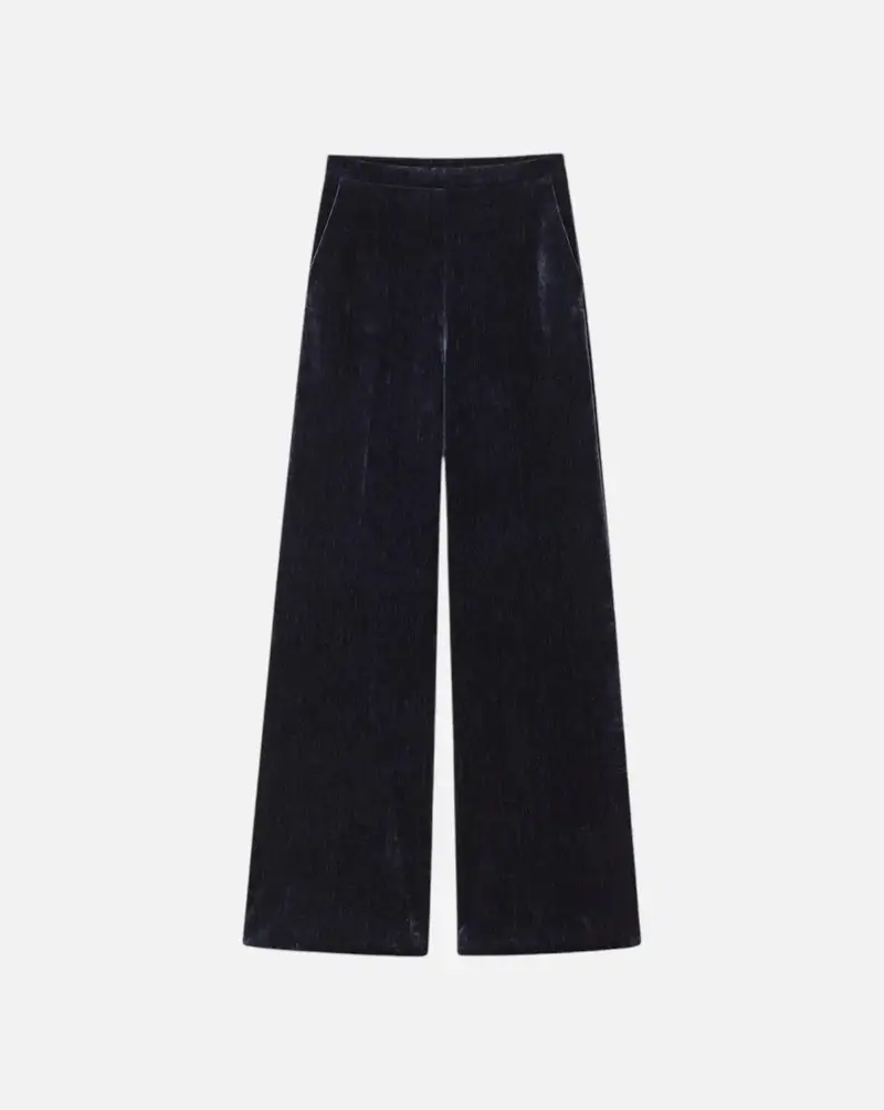 Pantalones Forte Forte Double Twill Velvet High Waist