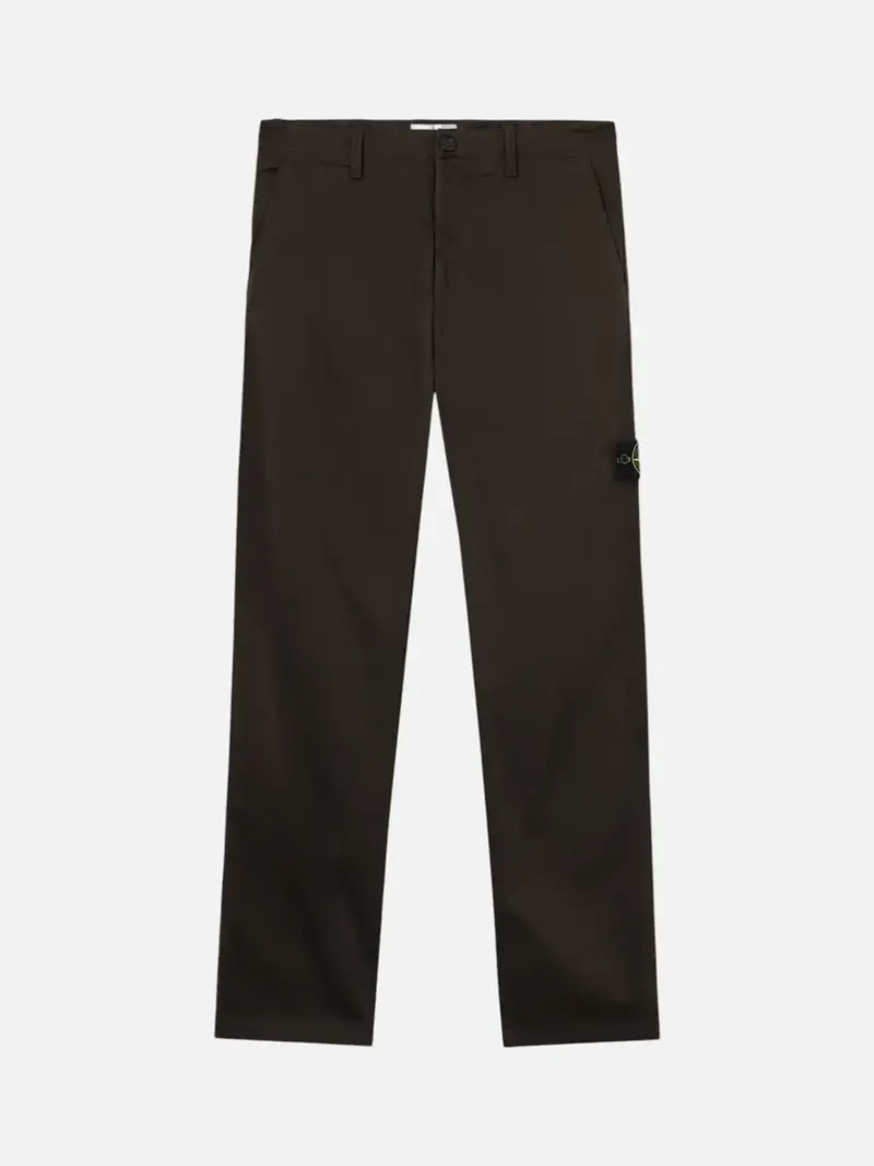 Pantalones Stone Island Stretch Organic Cotton Satin