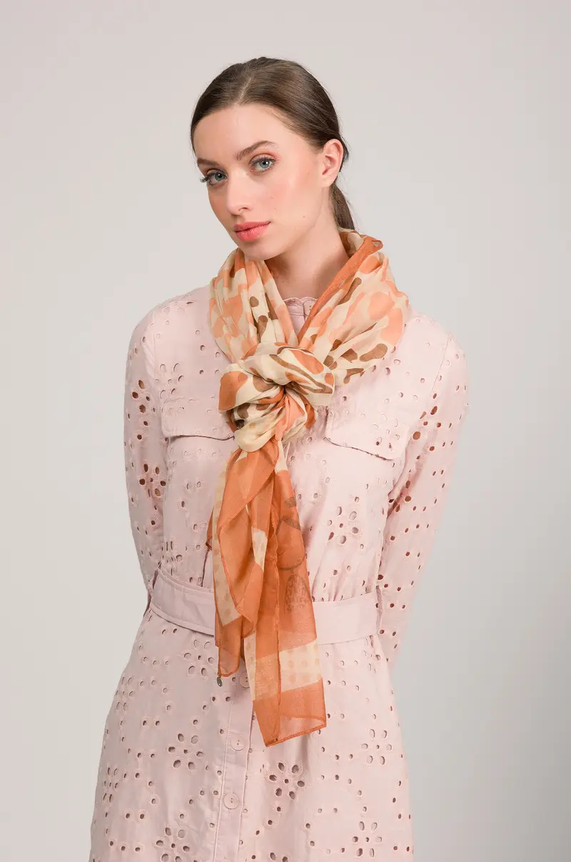 Pañuelo estampado Gaia