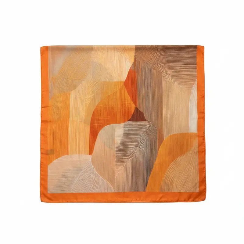 Pañuelos con diseño abstracto de varios colores