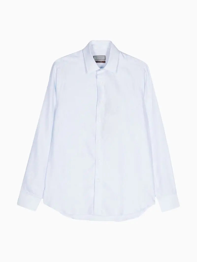 Patterned-jacquard shirt