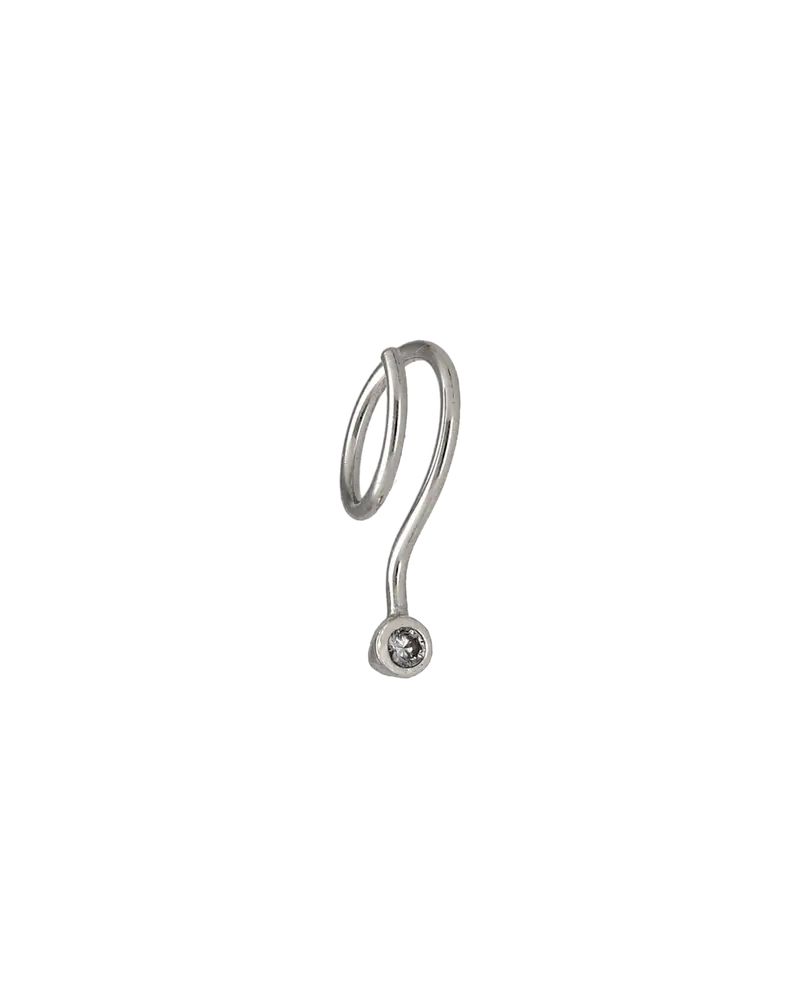 Pendiente de plata espiral Eva
