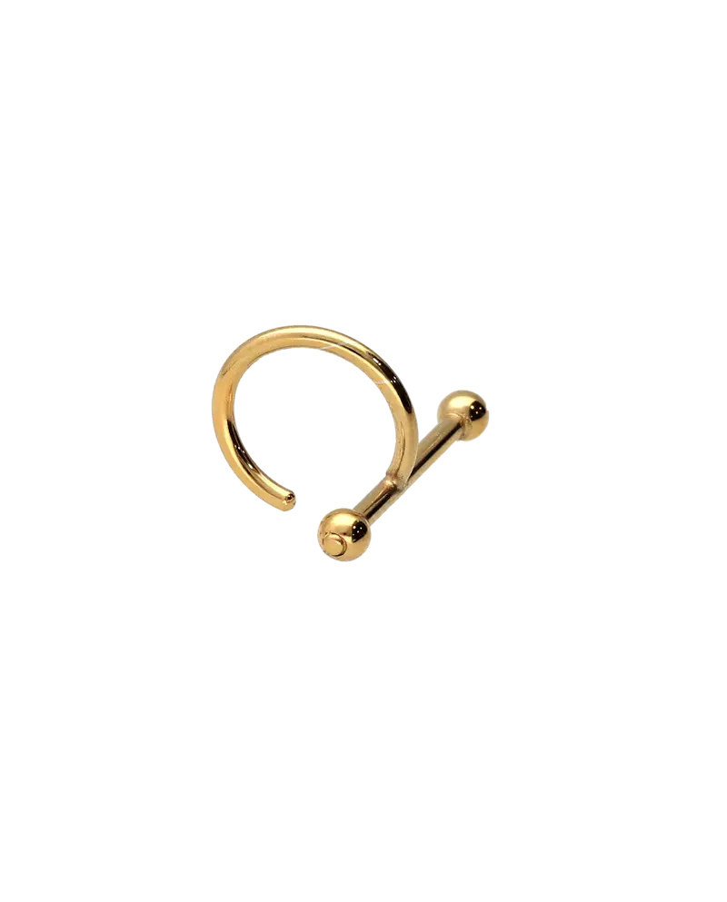 Pendiente piercing oro Olga