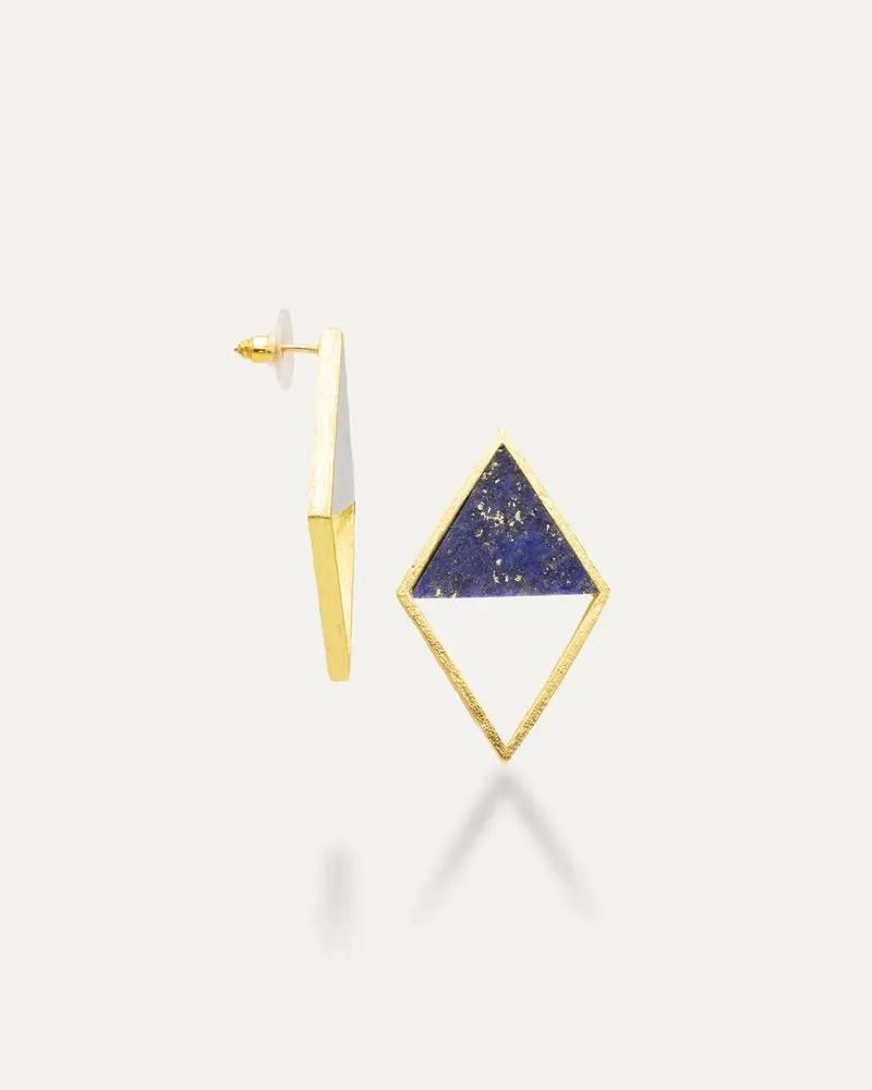 Pendientes Abigail Lapislazuli