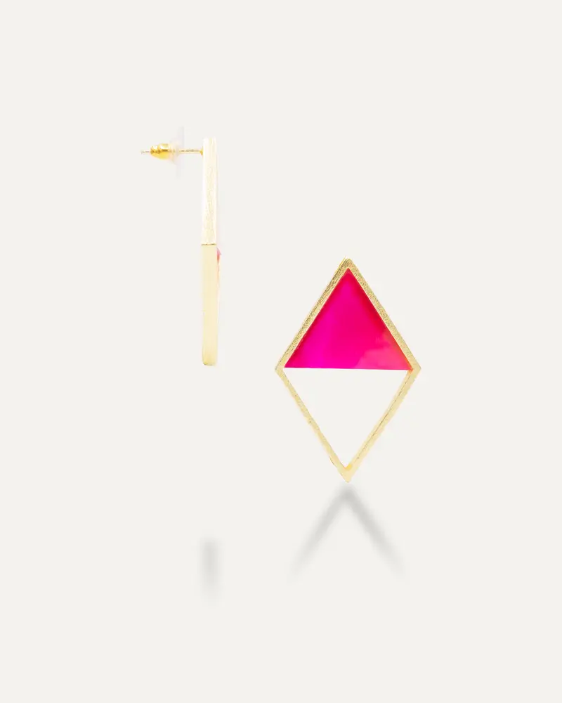 Pendientes Abigail Onix Fucsia