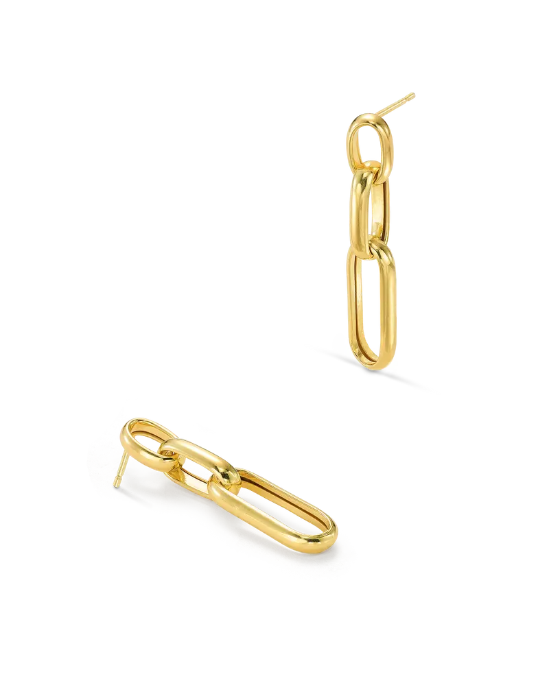 Pendientes Altai, plata dorada