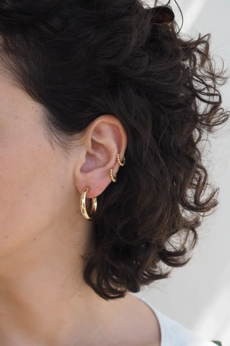 Pendientes AROS 2,5CM DORADO