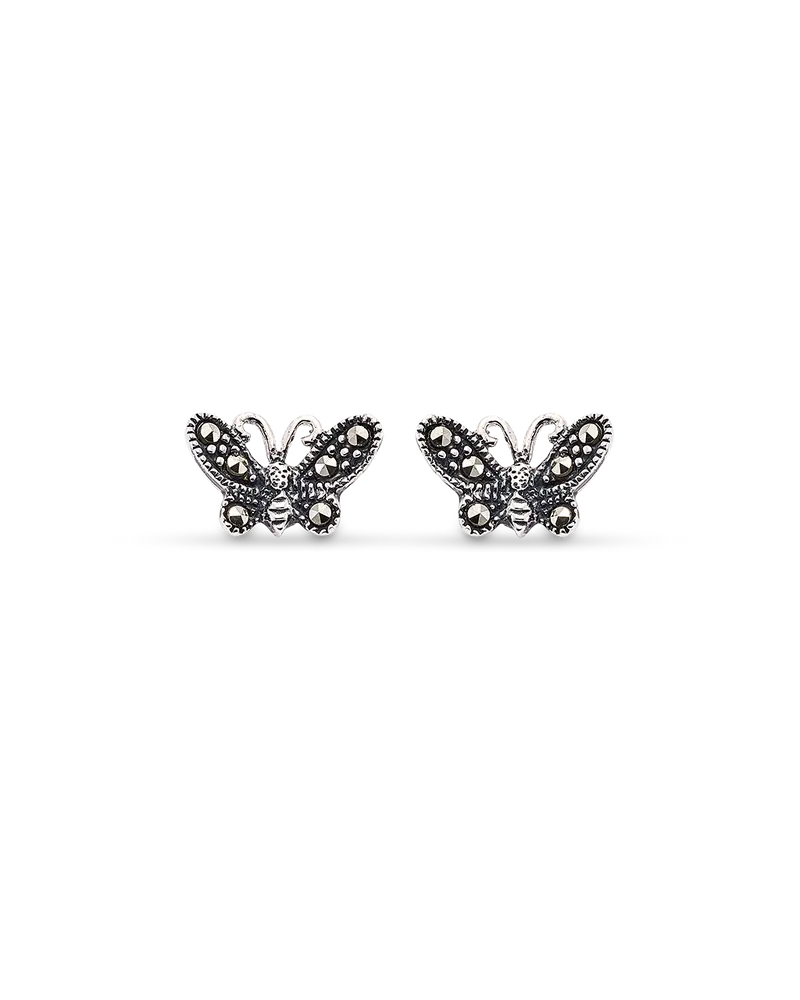 Pendientes Bach marcasitas, plata