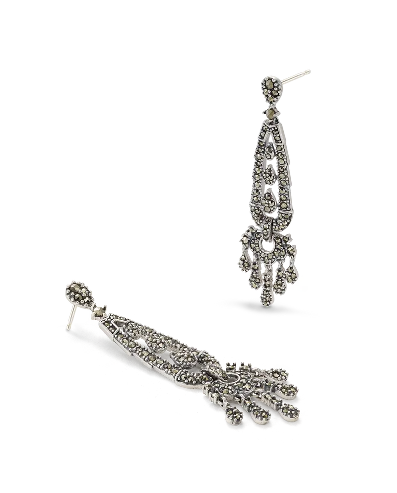 Pendientes Bagua, plata