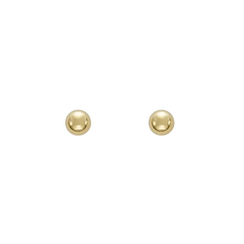 Pendientes Ball 3mms oro