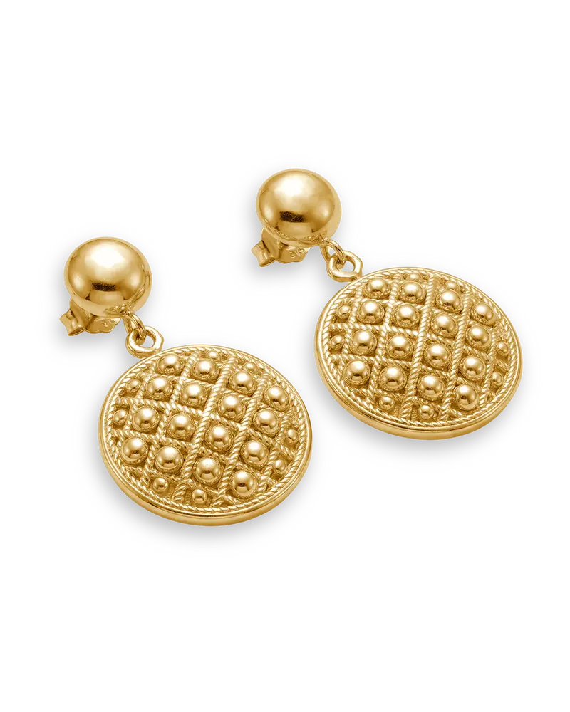 Pendientes Beatrice, plata dorada