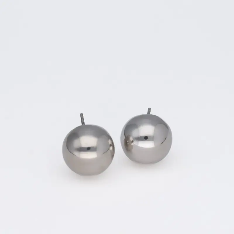 Pendientes Bola plata de ley 15 mm