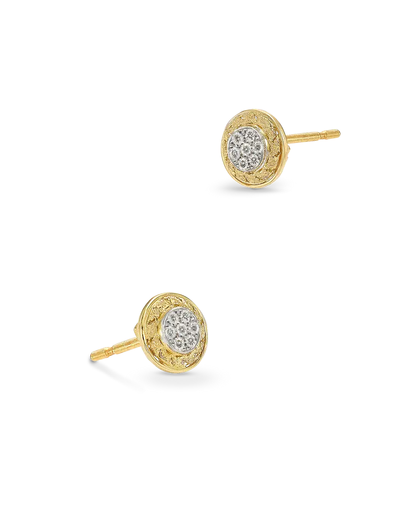Pendientes Bouquet diamantes mini, oro