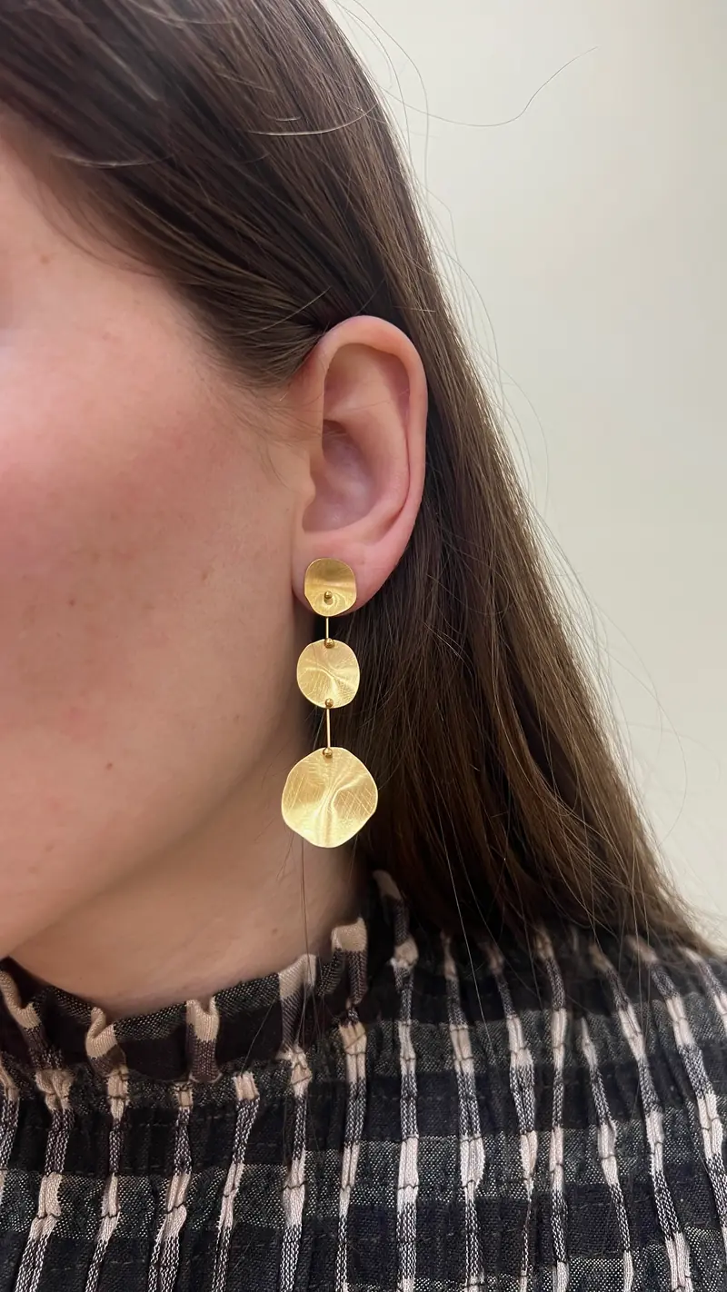 Pendientes CHAPITAS DORADO