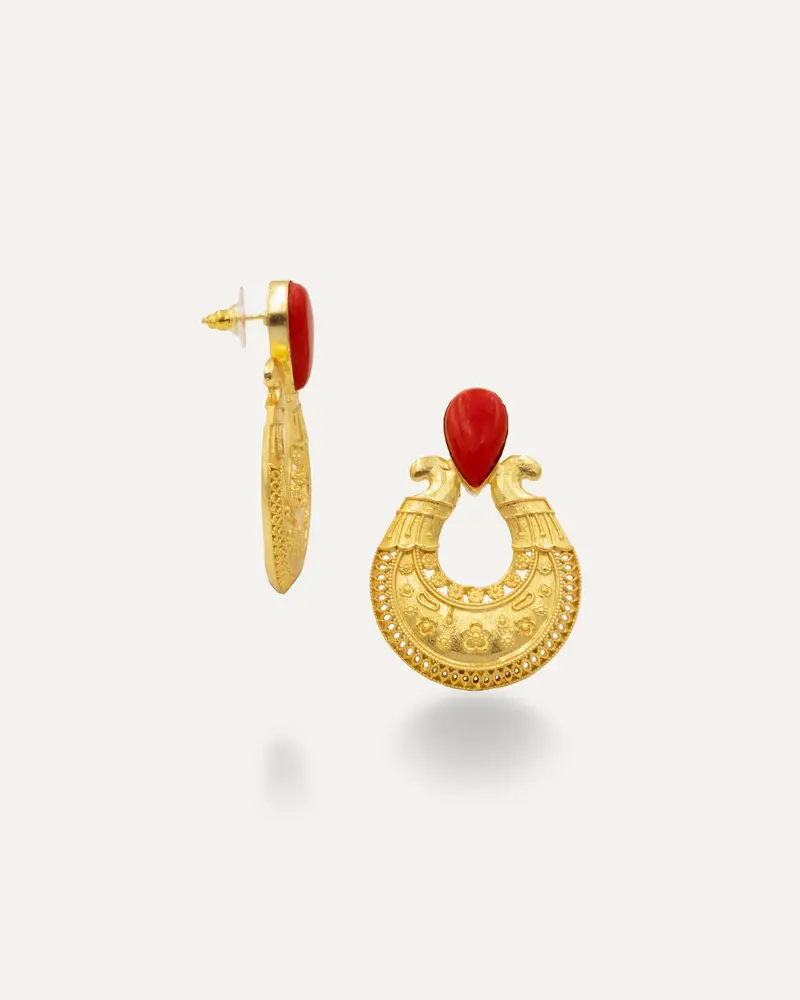 Pendientes Cordoba Onix Rojo