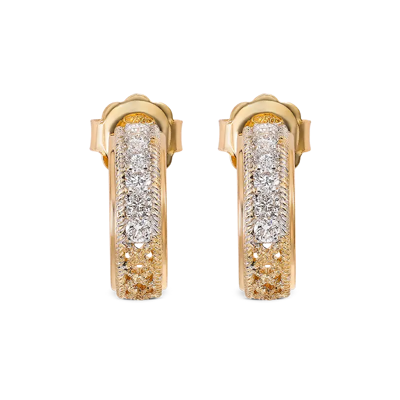 Pendientes Criollas diamantes, oro