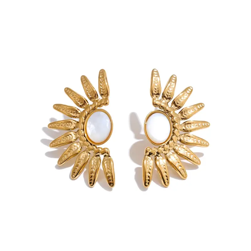 Pendientes de botón con diseño