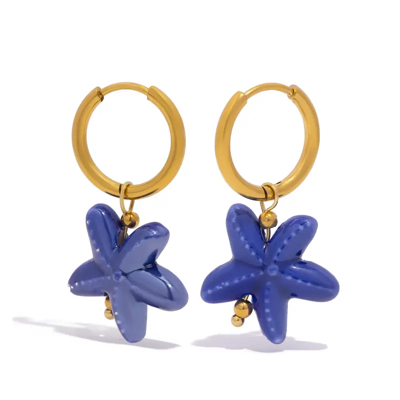 Pendientes de cerámica coloridos y vibrantes