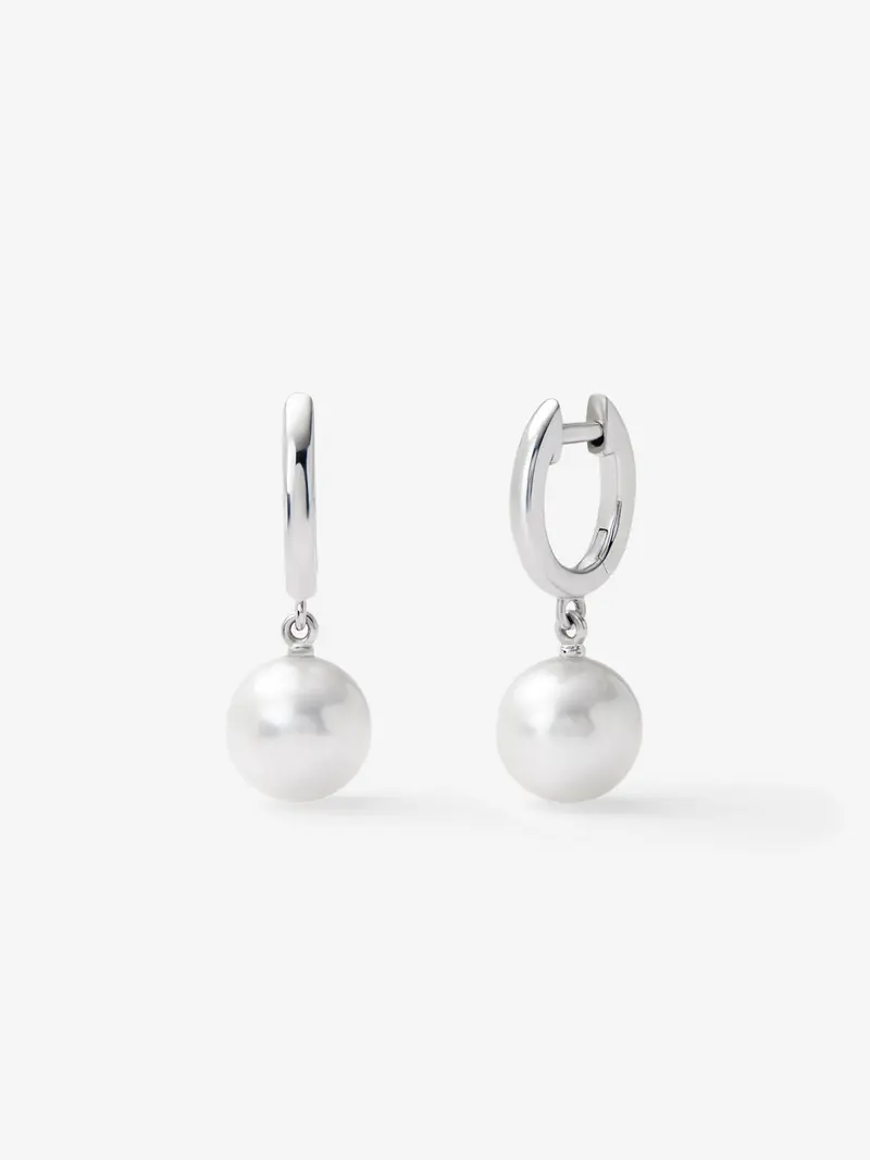 Pendientes de plata 925 con perlas australianas de 8,5 mm