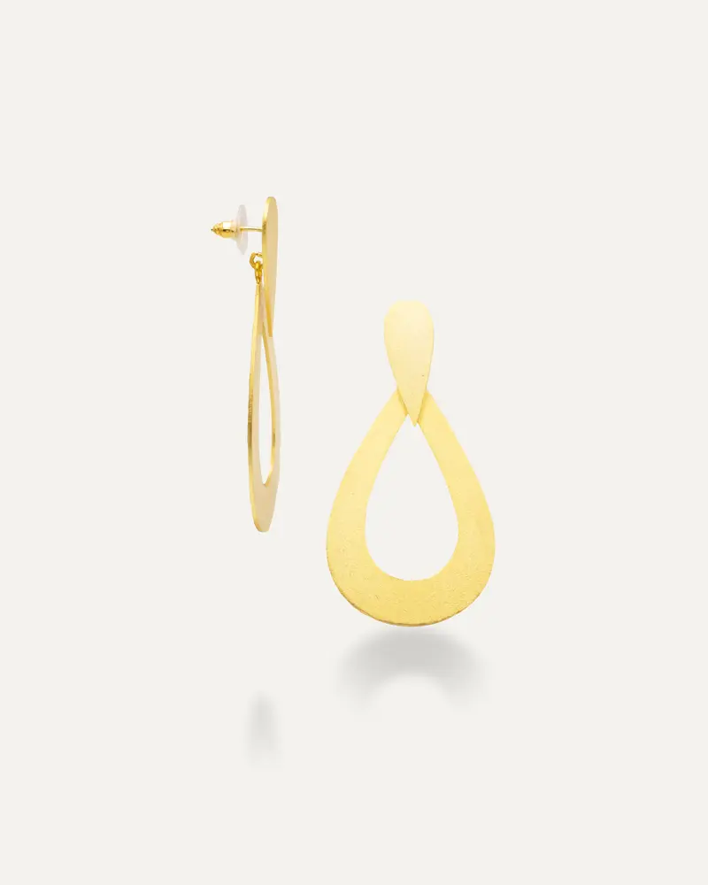 Pendientes Dorados Big Drop