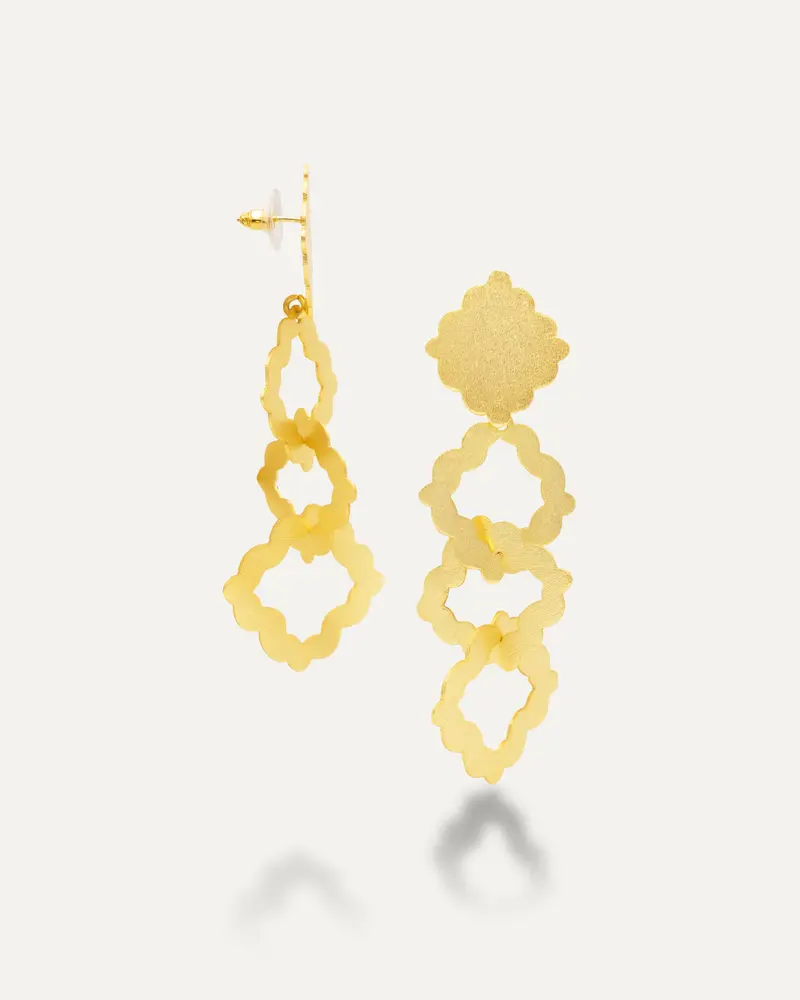 Pendientes Dorados Mosaico