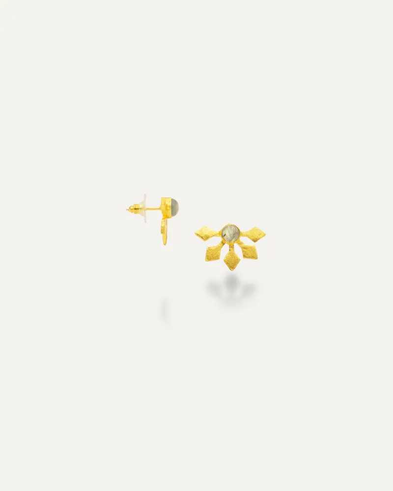 Pendientes Dorados Tia Labradorita