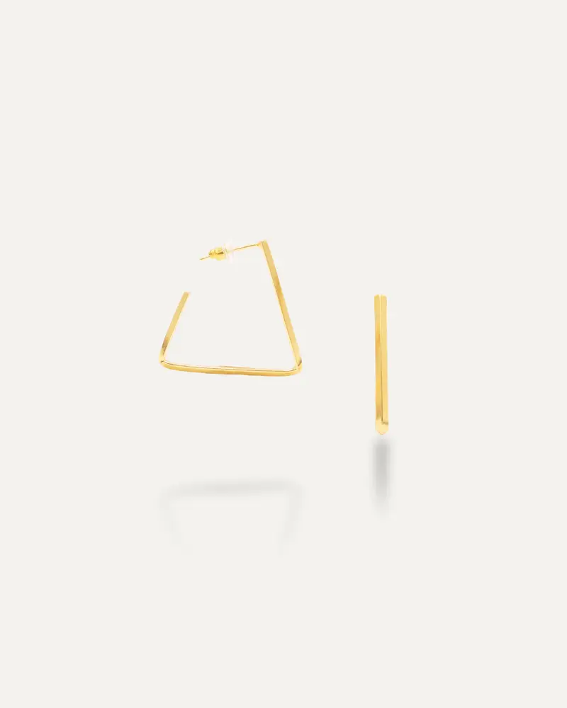 Pendientes Dorados Triangle