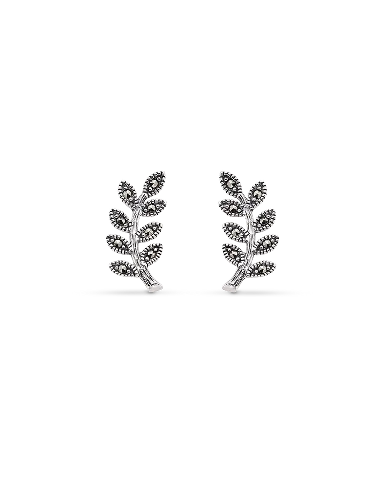 Pendientes Duet marcasitas, plata