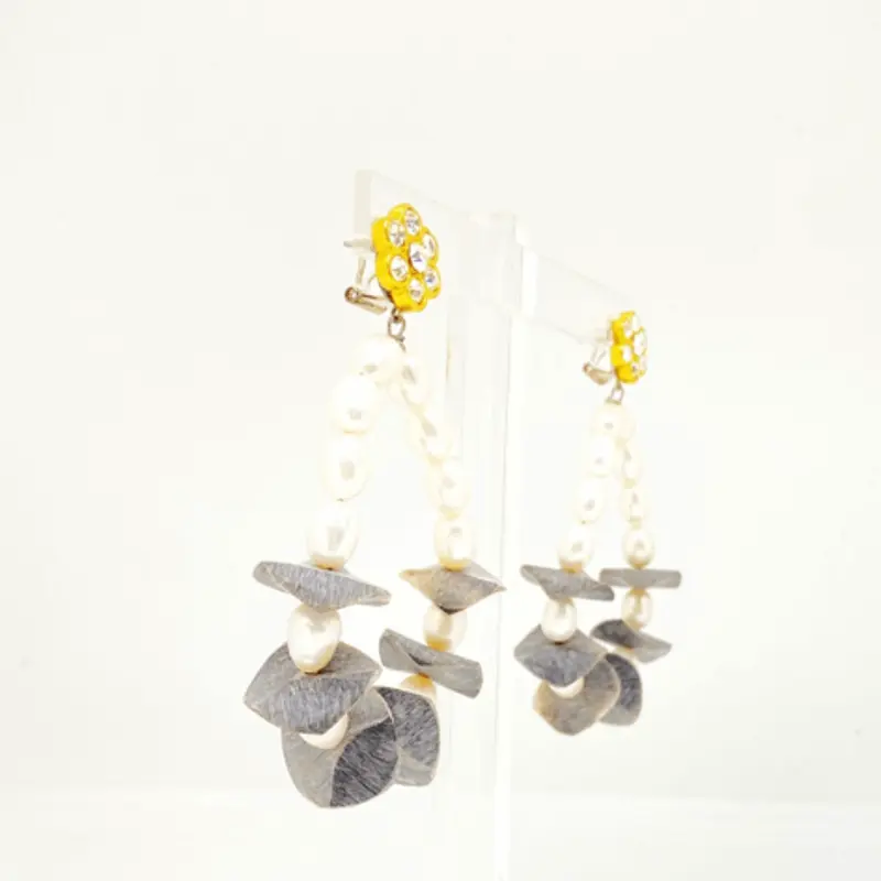 Pendientes Fahoma nácar y madera