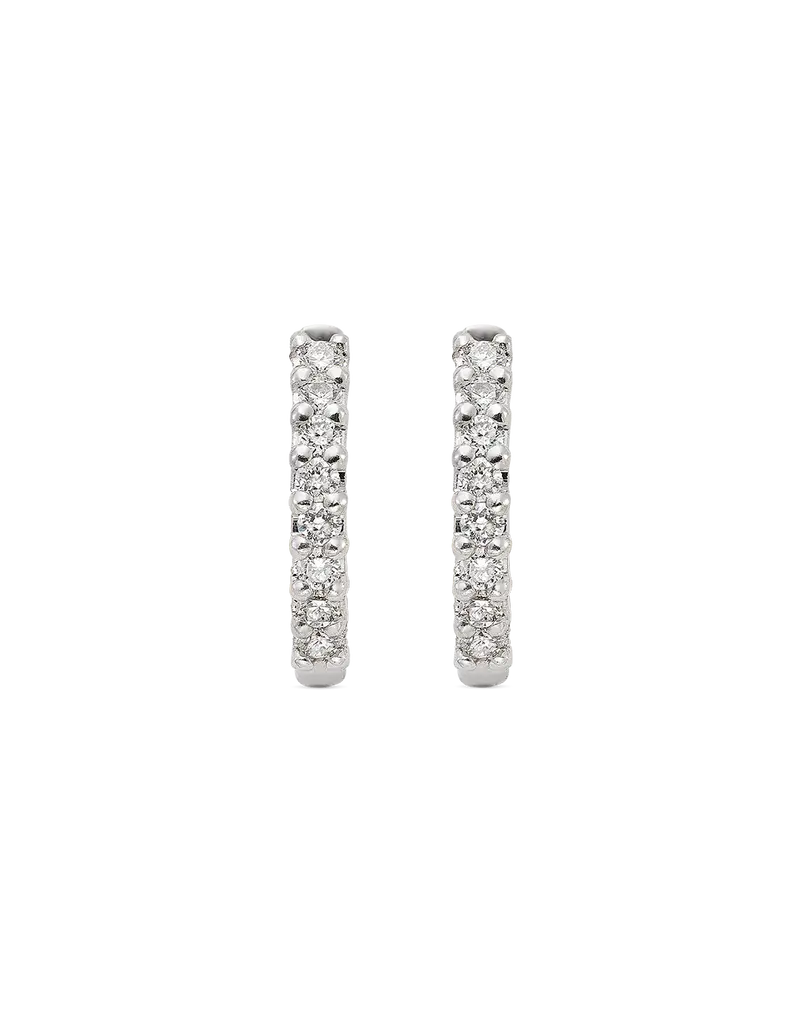 Pendientes Flavia diamantes, oro blanco