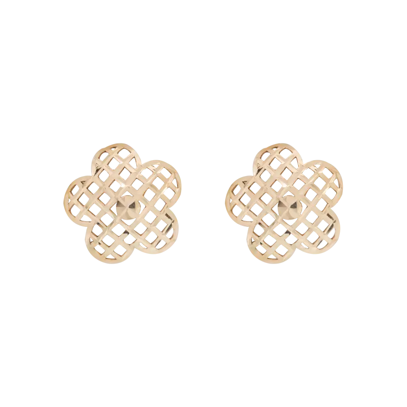 Pendientes Flor Celosía, oro