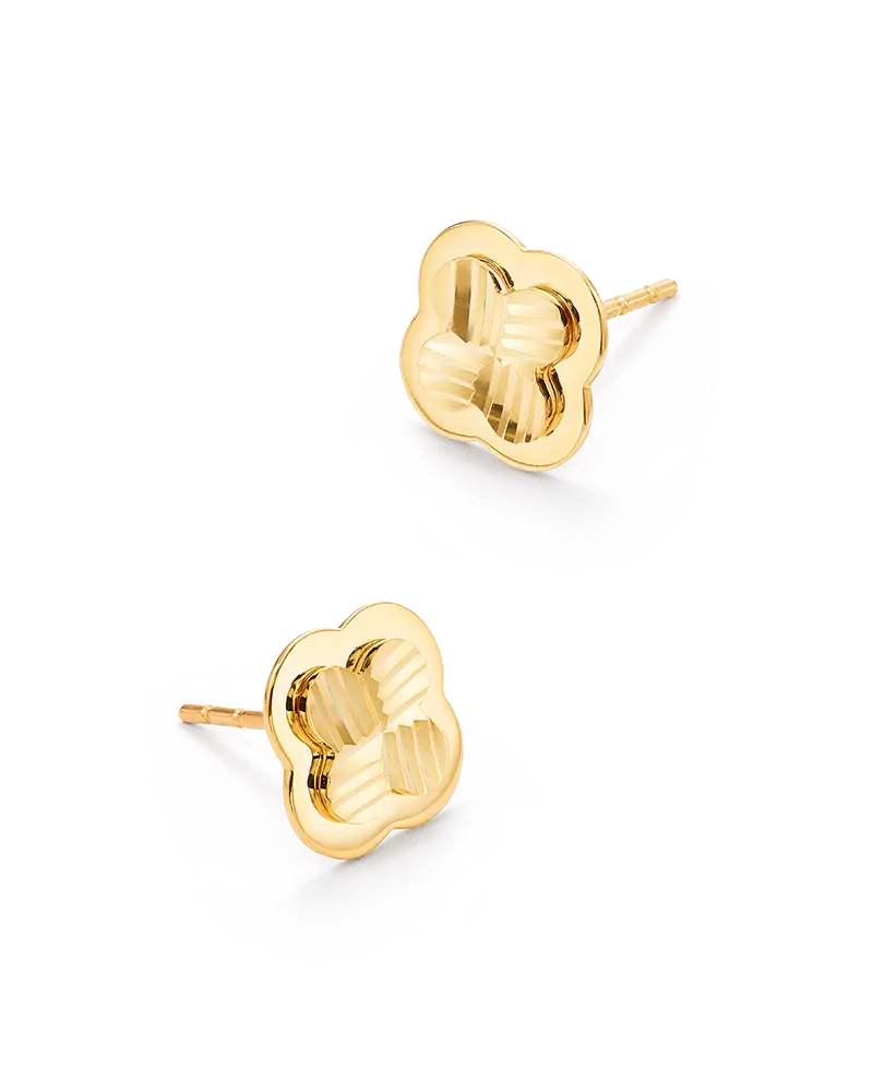 Pendientes Flor, oro