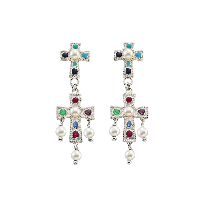 Pendientes Guadamur mini, plata