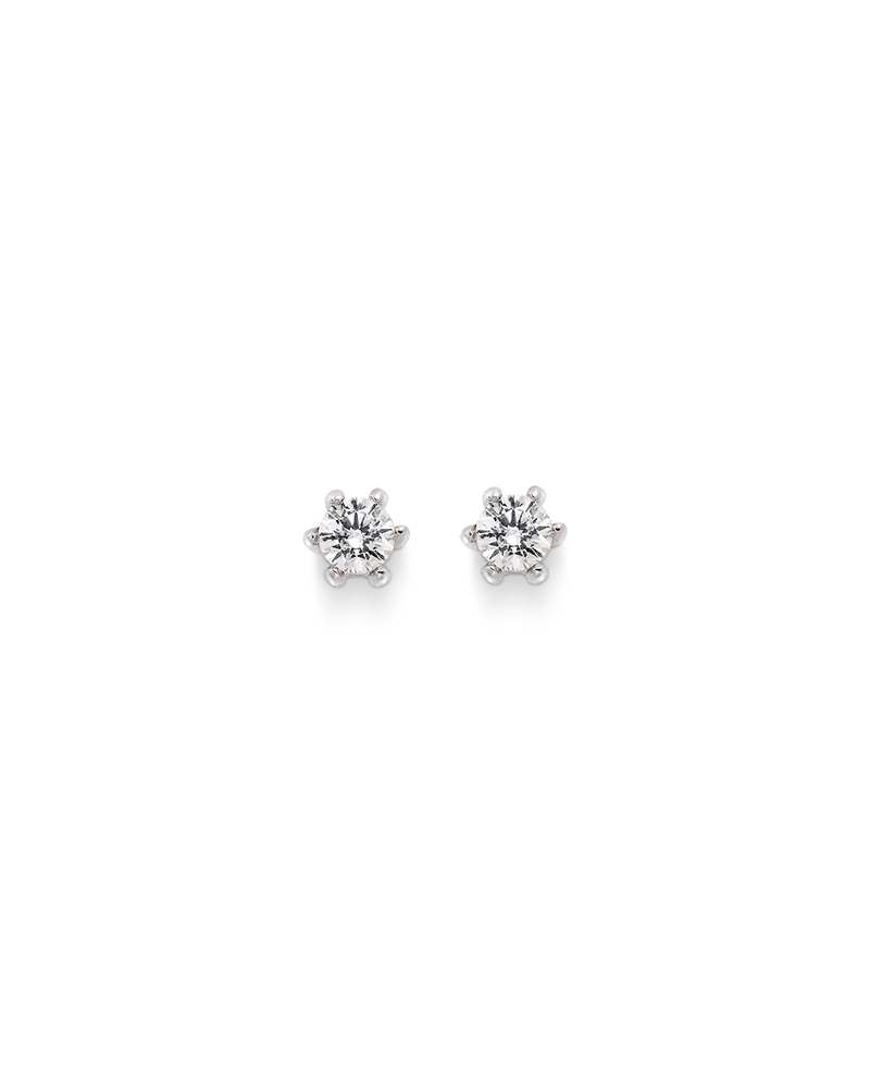 Pendientes Kaia diamantes 0,11 ct, oro blanco