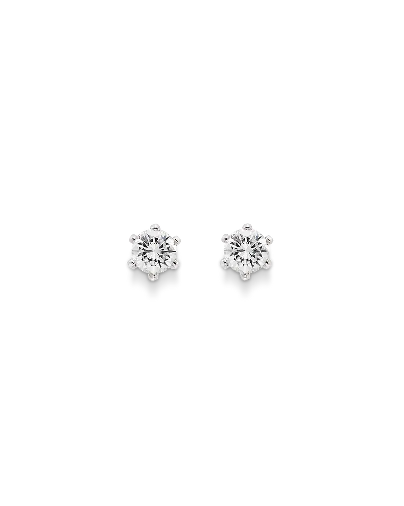 Pendientes Kaia diamantes 0,20 ct, oro blanco