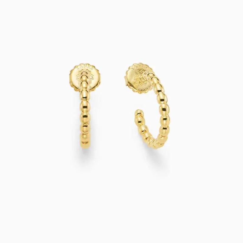 Pendientes La Coupole mini, plata dorada