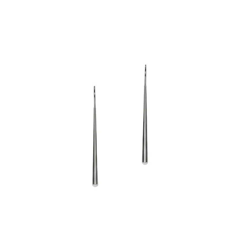 Pendientes largos de acero con barra vertical y de gancho