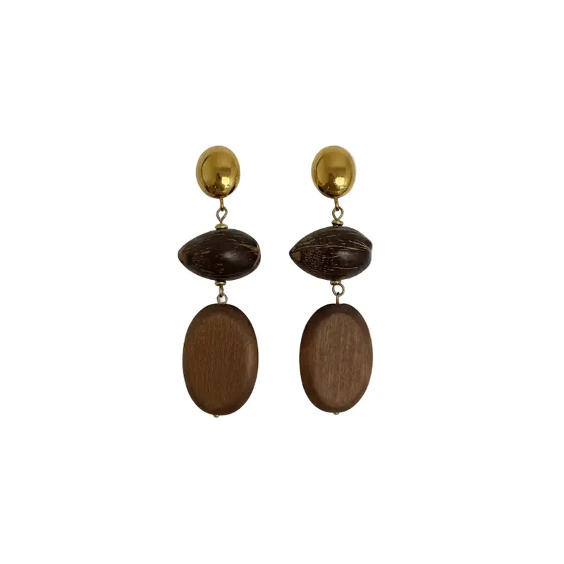 Pendientes largos de acero tres alturas de madera