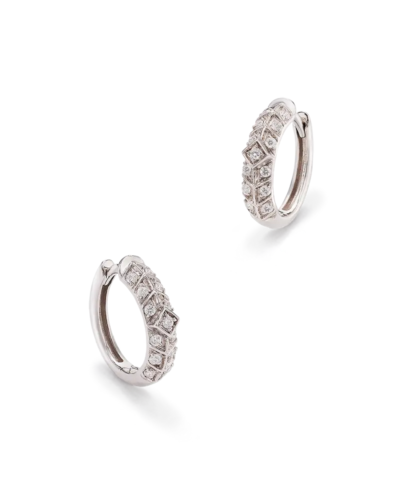 Pendientes Lia, oro blanco