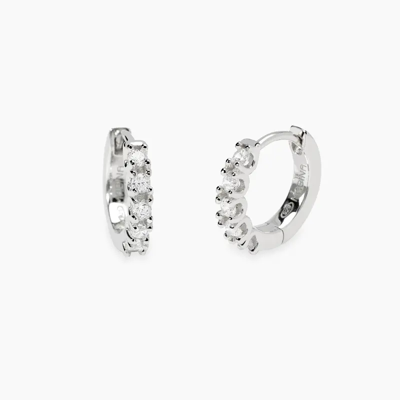 Pendientes Mabina de aro de diamantes cultivados en laboratorio Mi diamante 563904