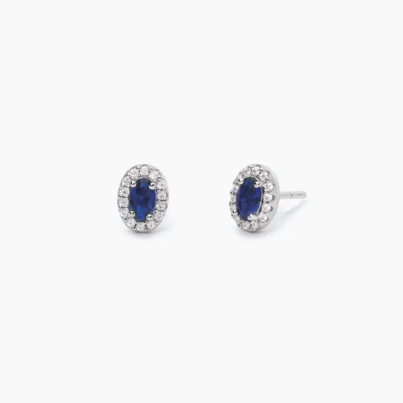 Pendientes Mabina de zafiro sintético ¿GENIAL O RETRO? 563544