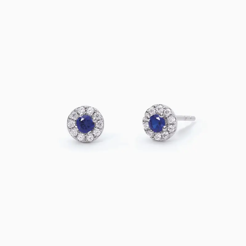 Pendientes Mabina de zafiro sintético MILANESIENNE 563541