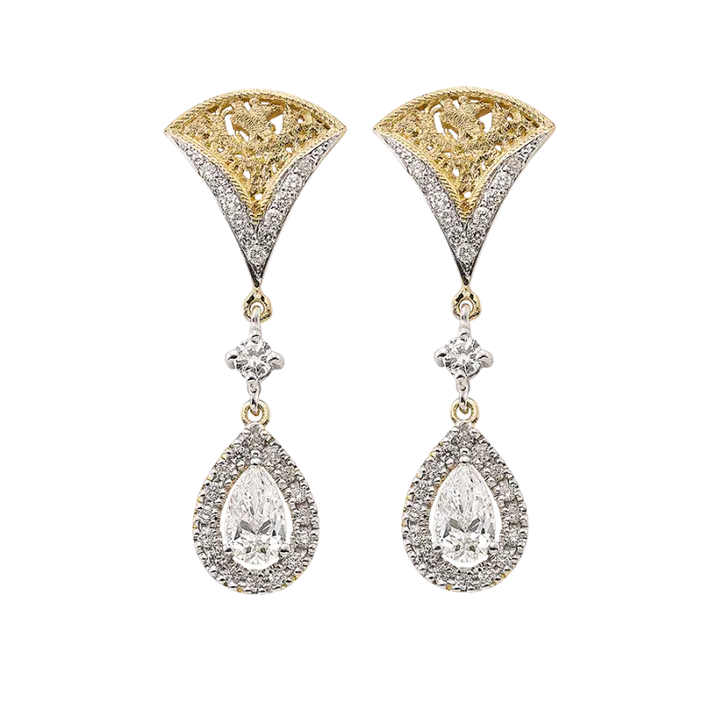 Pendientes Medina diamantes, oro