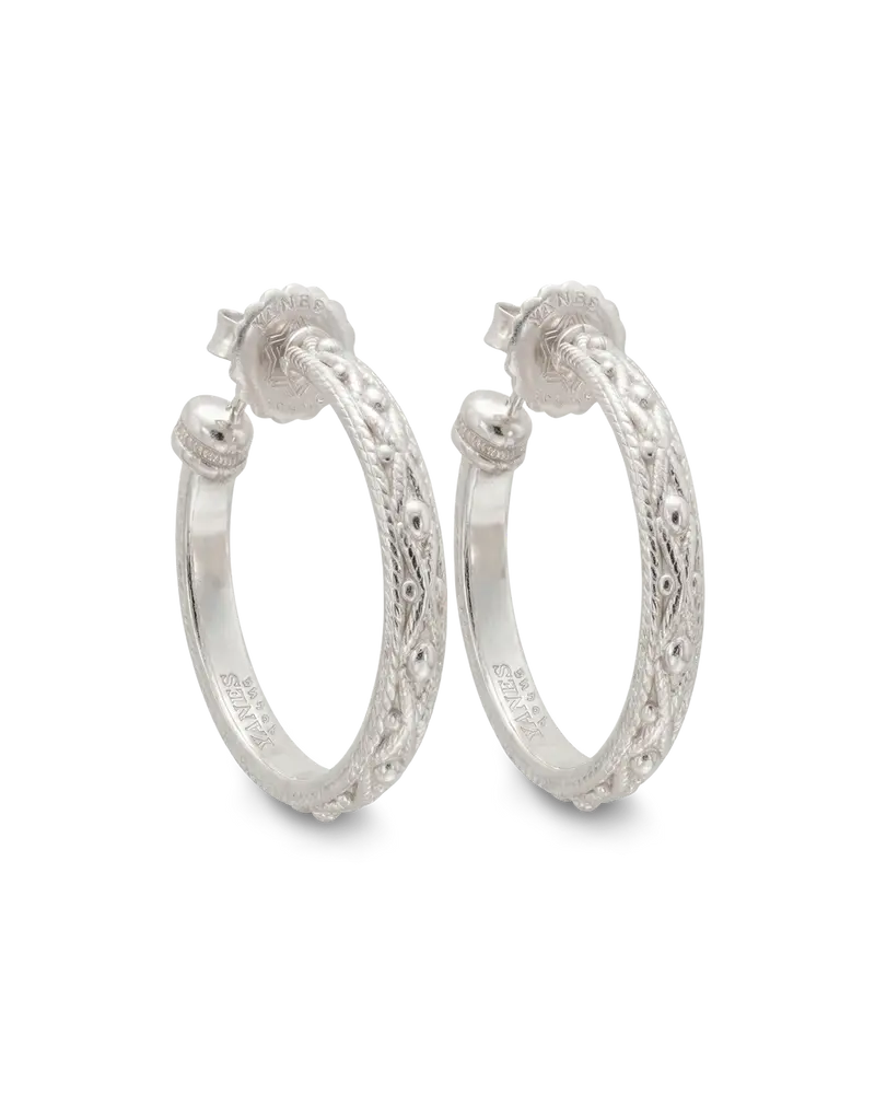Pendientes Mencía L, plata