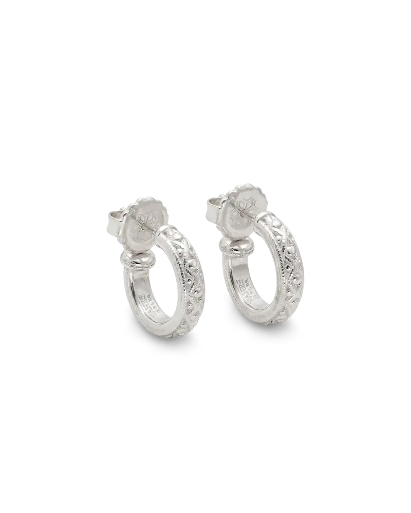Pendientes Mencía P, plata