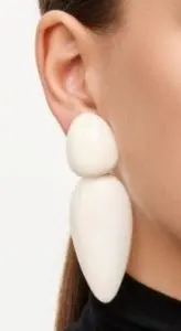 Pendientes MONIES dos piezas hueso