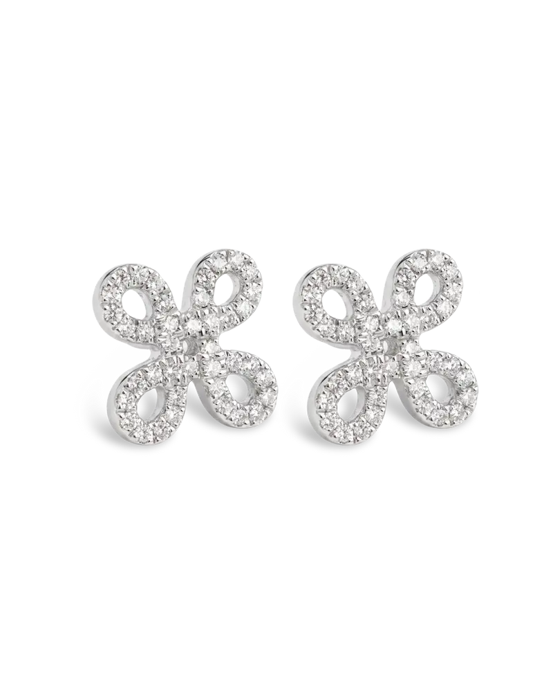 Pendientes Monna Lisa diamantes, oro blanco