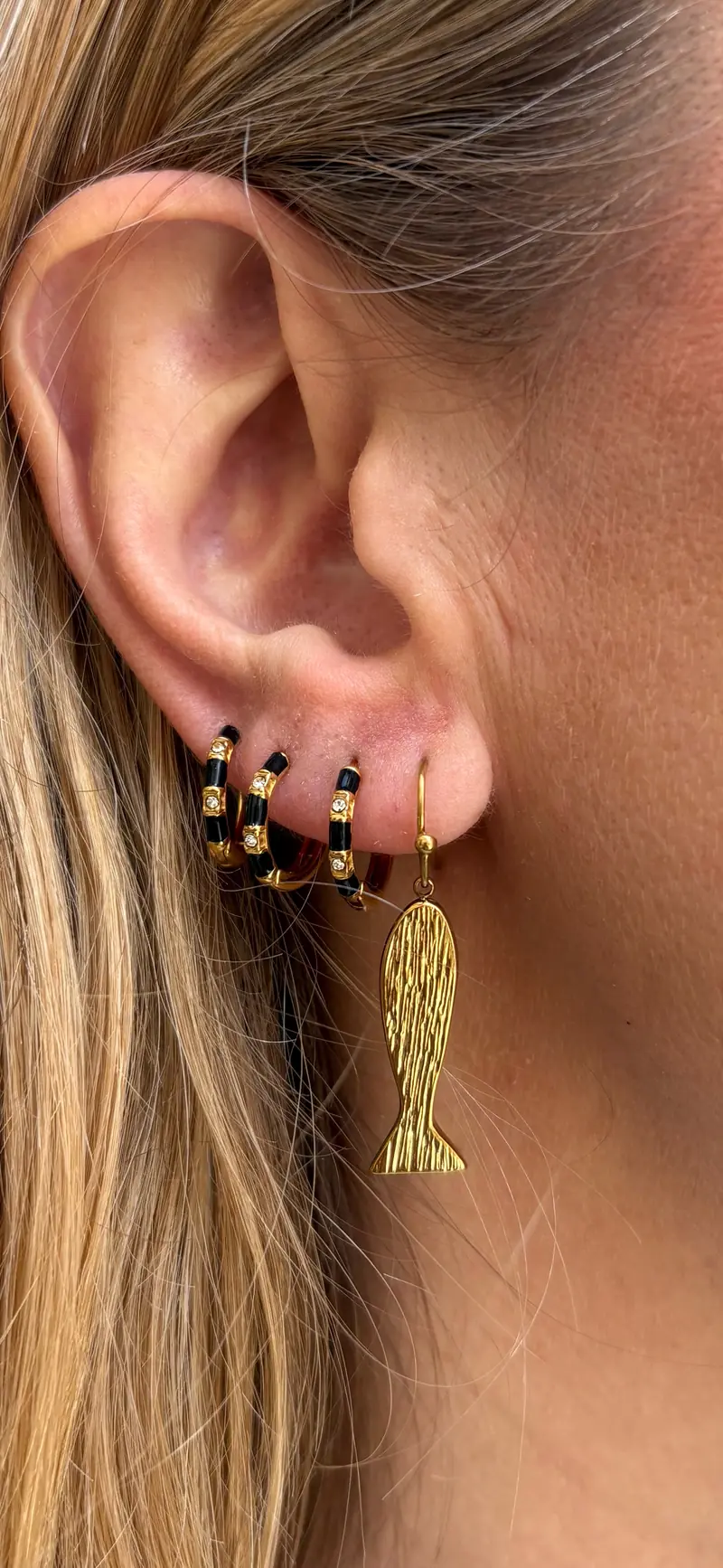 Pendientes Pez Rayado