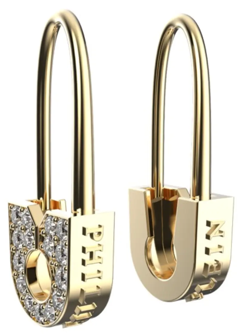 Pendientes PHILIPP PLEIN JEWELL PJKGA05EU PLEIN SAFETY PIN
